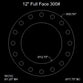 12" Full Face Flange Gasket (w/16 Bolt Holes) - 300 Lbs. - 1/8" Thick Garlock Blue-Gard 3000