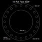 16" Full Face Flange Gasket (w/20 Bolt Holes) - 300 Lbs. - 1/8" Thick (SBR) Red Rubber