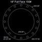 18" Full Face Flange Gasket (w/16 Bolt Holes) - 150 Lbs. - 1/8" Thick Garlock IFG-5500