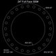 24" Full Face Flange Gasket (w/20 Bolt Holes) - 300 Lbs. - 1/8" Thick Durlon 7950