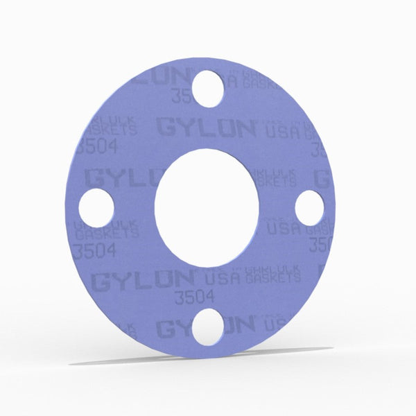 1/2" Full Face Flange Gasket (w/4 Bolt Holes) - 150 Lbs. - 1/8" Thick Garlock GYLON® Style 3504