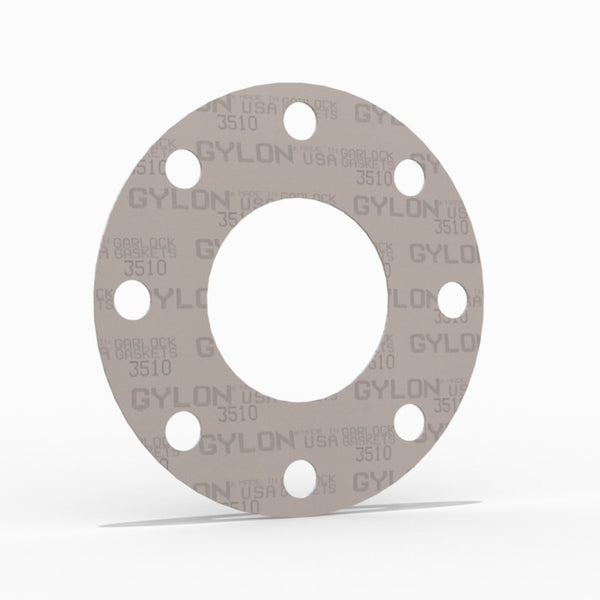 3-1/2" Full Face Flange Gasket (w/8 Bolt Holes) - 150 Lbs. - 1/16" Thick Garlock GYLON® Style 3510