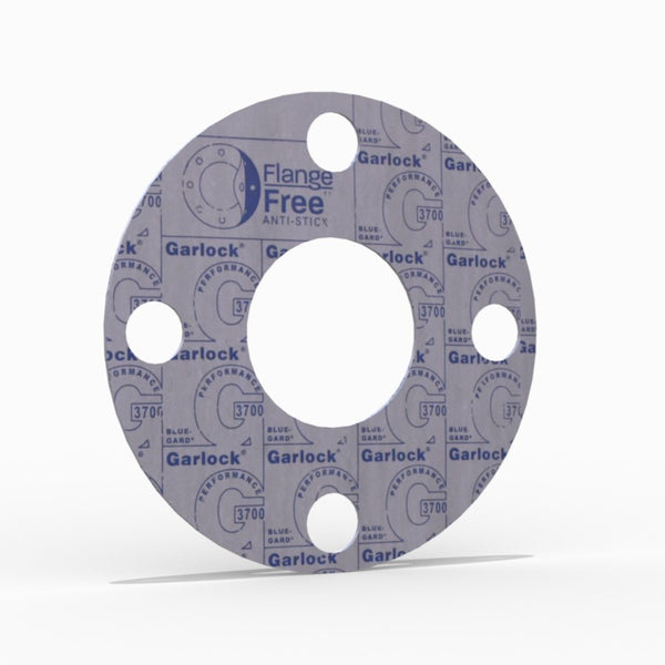 1" Full Face Flange Gasket (w/4 Bolt Holes) - 150 Lbs. - 1/16" Thick Garlock Blue-Gard 3700