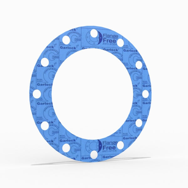 8" Full Face Flange Gasket (w/12 Bolt Holes) - 300 Lbs. - 1/8" Thick Garlock Blue-Gard 3000