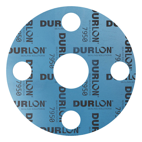 3" Full Face Flange Gasket (w/4 Bolt Holes) - 150 Lbs. - 1/16" Thick Durlon 7950